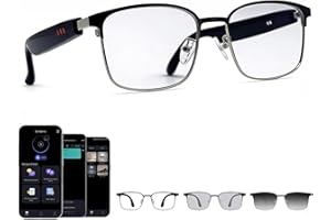Fecoul Smart Bluetooth Glasses with AI Translation, 164 Languages Translator, with Speaker,Photochromic Lenses, TR90 Frame, 5H Battery Life, Open-Ear Audio for Men &amp; Women, Driving,Travel&amp;Work4.0 out of 5 stars 1142 offers from $29.98