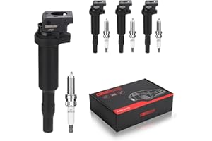 CASEONJAN Ignition Coil Pack UF667 and Iridium Spark Plugs, Compatible with BMW 228i 320i 328i 428i 528i X1 X3 X4 X5 Z4 xDriv