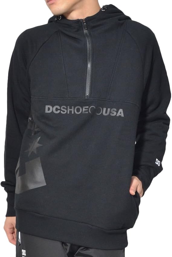 Amazon Dc Shoes ディーシー シュー ハーフジップ パーカー メンズ 長袖 スウェット フーディー Lサイズ ブラック 54j711 L Blk トレーナー パーカー 通販