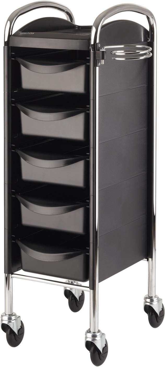 Efalock Piccolo 6002 CT Service Cart, Chrome Black