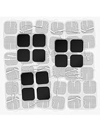 DONECO 2" Square TENS Unit Electrodes, 48-Pack Electro Pads for TENS Therapy - Universally Compatible with Most TENS Machine Models - 48-Piece Value Pack - Self-Adhering, Reusable and Premium Quality
