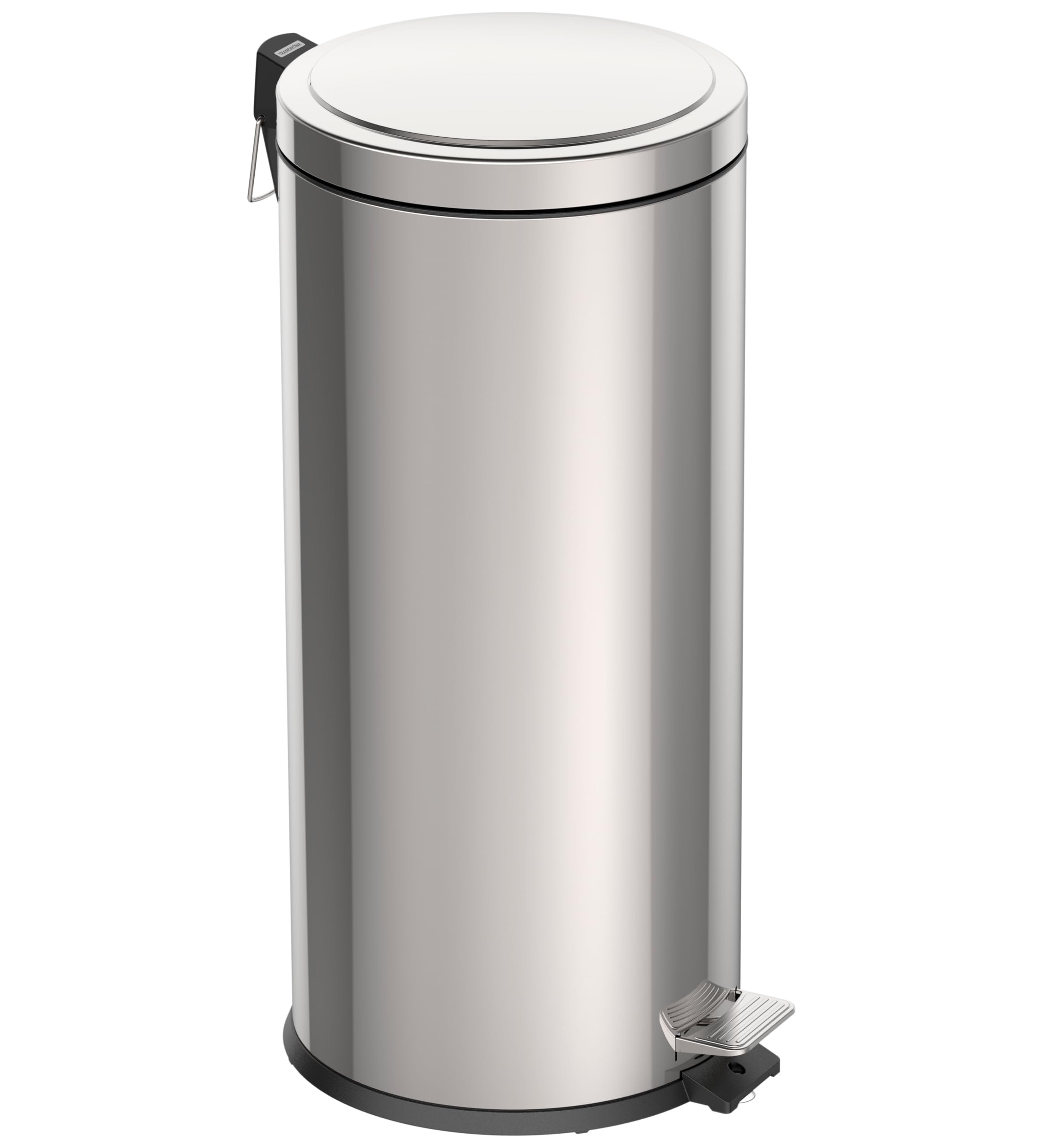 Tramontina 30L Pedal Bin – Stainless Steel Kitchen Waste Bin with Lid, Removable Inner Bucket, 29.5 cm Diameter x 65.5 cm Height, 94538130
