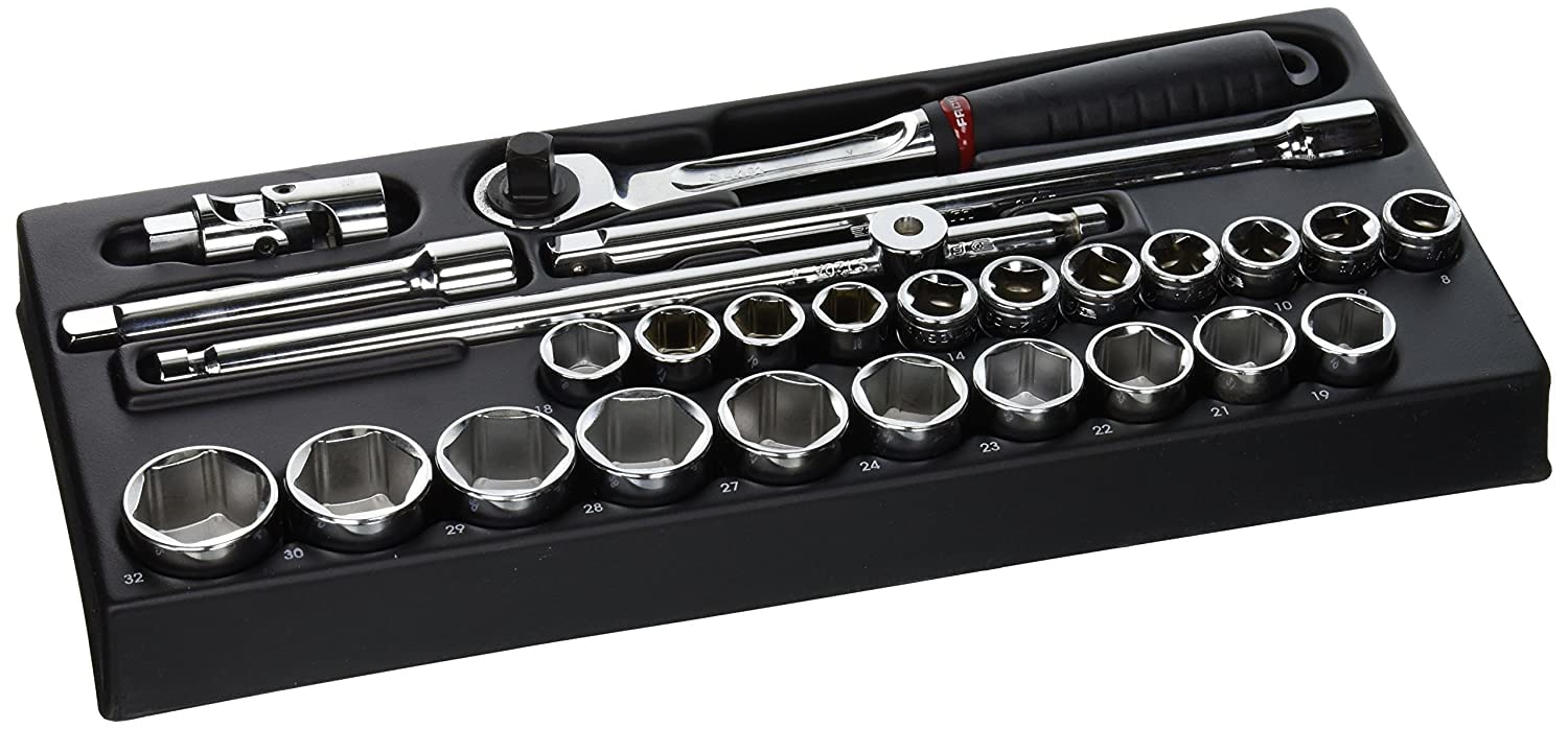 FACOM MOD.SL161-46 1/2" Metric 6-Point Sockets Module, 175 mm Length