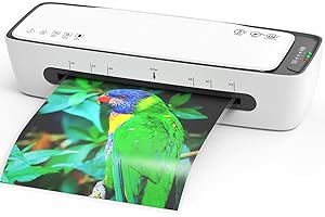 QFUN Laminator Machine with Laminating Sheets A4 Portable Thermal Lamination 9-Inch Laminate for Personal Office School Home Use, 6 in 1 Laminater Quick Warm Up Never Jam