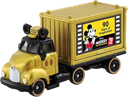 Amazon トミカ ディズニーモータース ドリームキャリー ミッキーマウス90th 18エディション ミニカー ダイキャストカー おもちゃ