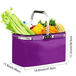 Market Basket Collapsible Large Reusable Shopping