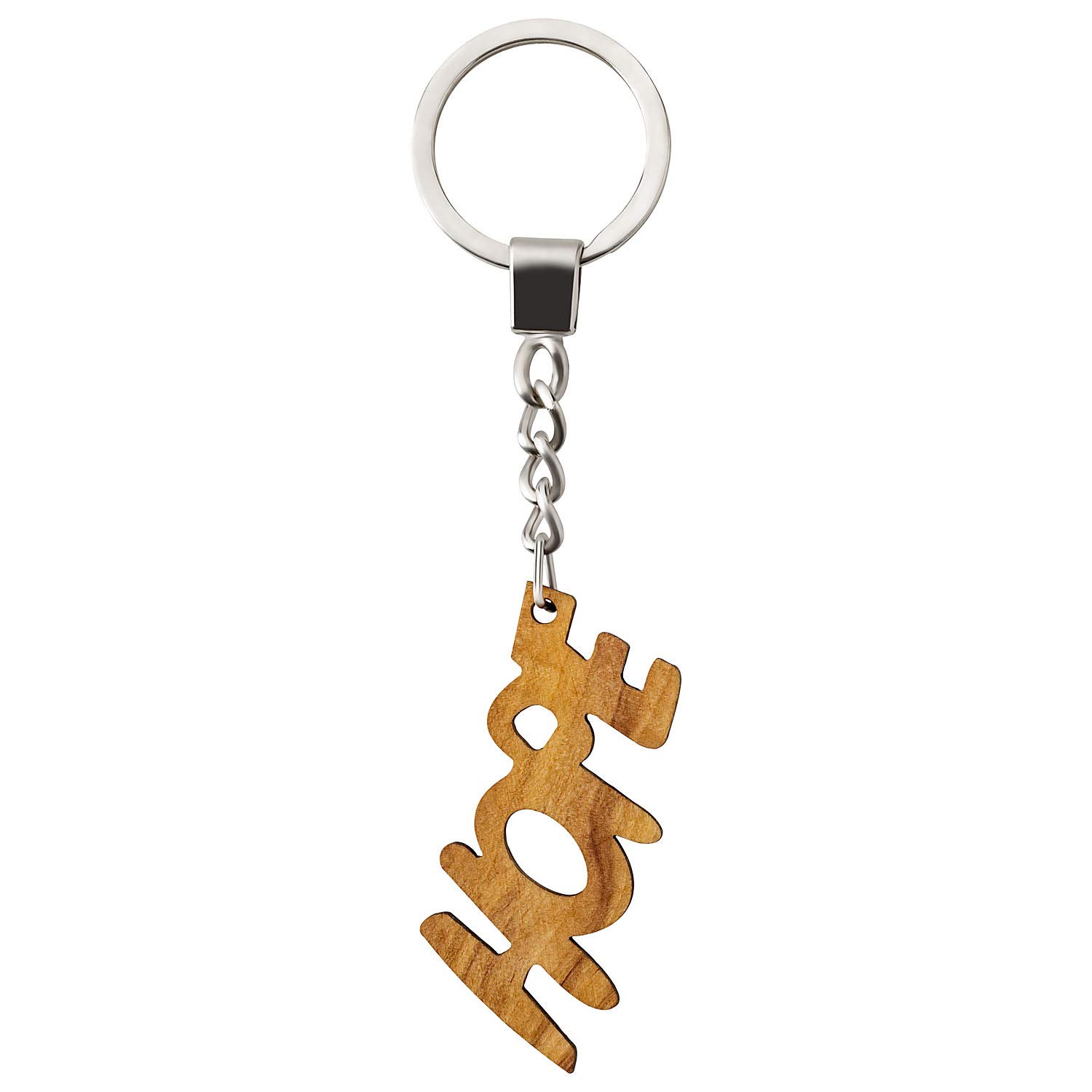 Masterartikel Keyring Laser Cut Olive Wood, Hope Dark. (Black) - 159389