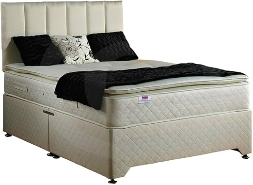 Bed Centre Pillow Top 2 Draw Divan Bed With 28cm Deep Quilted