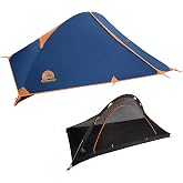 1 Person Lightweight Single Pole Backpacking Tent, Waterproof &amp; Large Space | One Person Tent, Large Vestibule, PU3000, Windproof, Rainproof, Compact, Outdoor Camping Hiking Tent by Underwood Aggregator