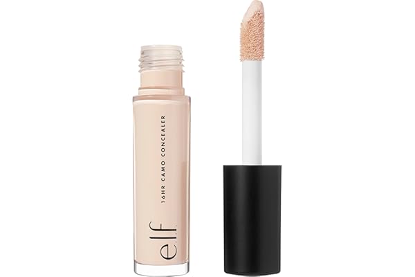 e.l.f. 16HR Camo Concealer, Full Coverage & Highly Pigmented, Matte Finish, Light Ivory, 0.203 Fl Oz (6mL)