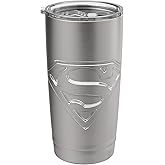 Superman Steel Logo Stainless Steel Insulated Tumbler