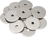 AMLOOPH M5 Washer 25mm x5.3mm ID 1.5mm Thick 304 Stainless Steel 20 Pack