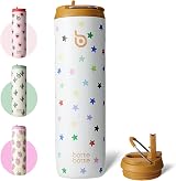 Bottle Bottle 700ml Stainless Steel Water Bottle with Straw Lid Handle view 1