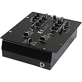 Numark M2 2-Channel Scratch DJ Mixer | Rack-Mountable Scratch Mixer, 3-Band EQ, Mic Input, Replacable Slope-Adjustable Crossfader