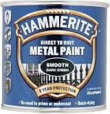 Hammerite Direct to Rust Exterior Gloss Green Paint 250ml 1.25m2 Coverage