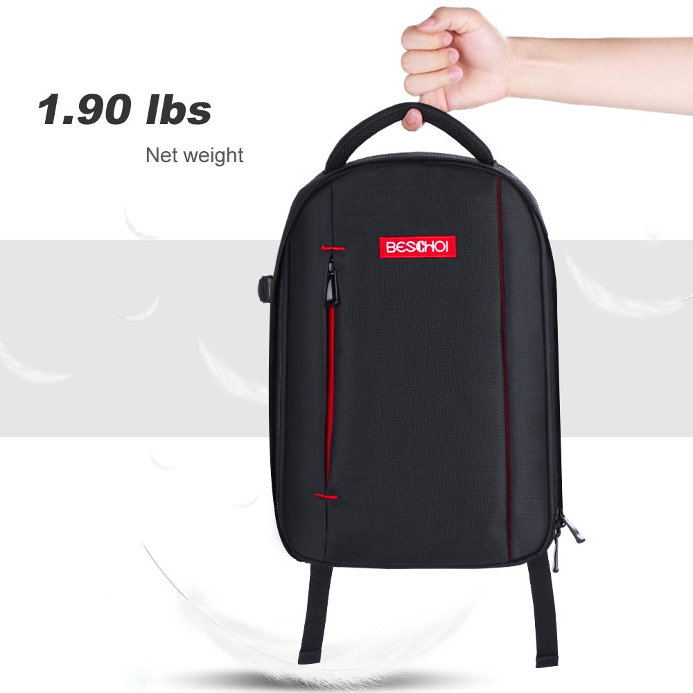 Beschoi DSLR Camera Backpack Waterproof Camera Bag for SLR/DSLR Camera