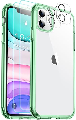 SPIDERCASE for iPhone 11 Case, [Crystal Clear Not Yellowing] [with