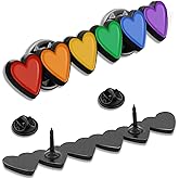 Pride Pins New Progress Lapel Pins LGBTQ Rainbow Multiple Love Hearts Pins for Men and Women Boys Girls Clothes Bags Hats Jackets Backpacks 6/12/50/100Pcs