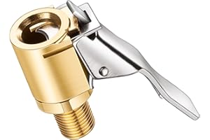 Brass Locking Tire Air Chuck, Tire Inflator Hose Adapter for Twist On Connection Convert to Lock On, No Air Leakage Air Compr