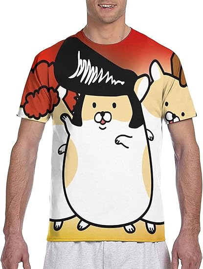 Amazon ヤンキーハムスター 1 メンズ 半袖tee かっこいい カジュアル お洒落 半袖 Tシャツ おしゃれ 3d トップス ゆったり 個性的な 夏用服 大きなサイズ Tシャツ半袖 抗菌 防臭 Tシャツ 無地 吸汗 速乾 Tシャツ カットソー 通販
