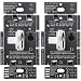 Lutron, White Toggler C.L Dimmer Switch for Dimmable LED, Halogen and Incandescent Bulbs, Single-Pole or 3-Way (2-Pack), TGCL-153PH-2-WH, 2 pack