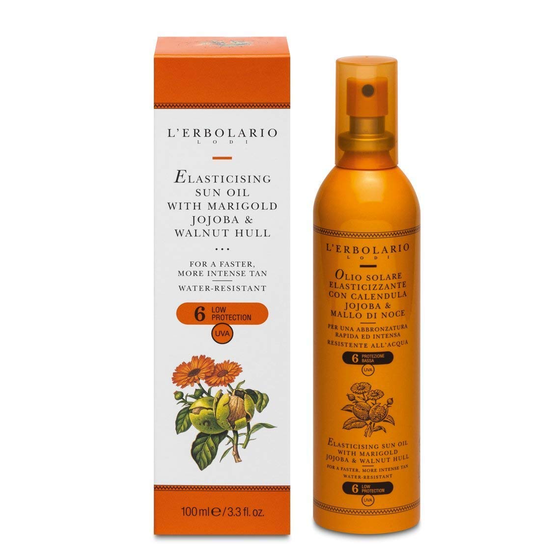 L'Erbolario Elasticizing Sun Oil with SPF 6
