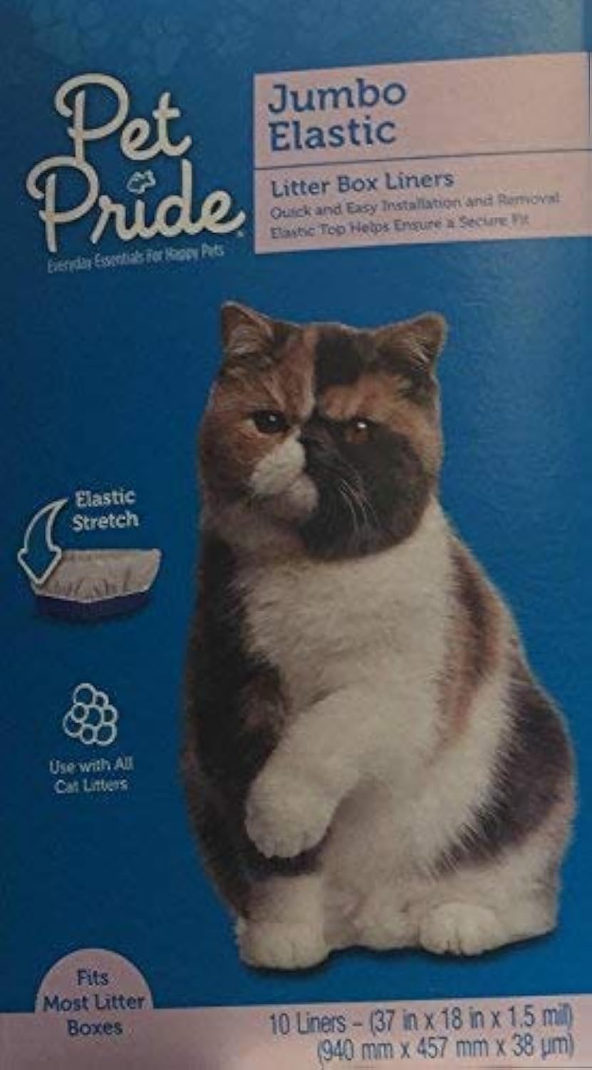Pet Pride Jumbo Elastic Litter Box Liners