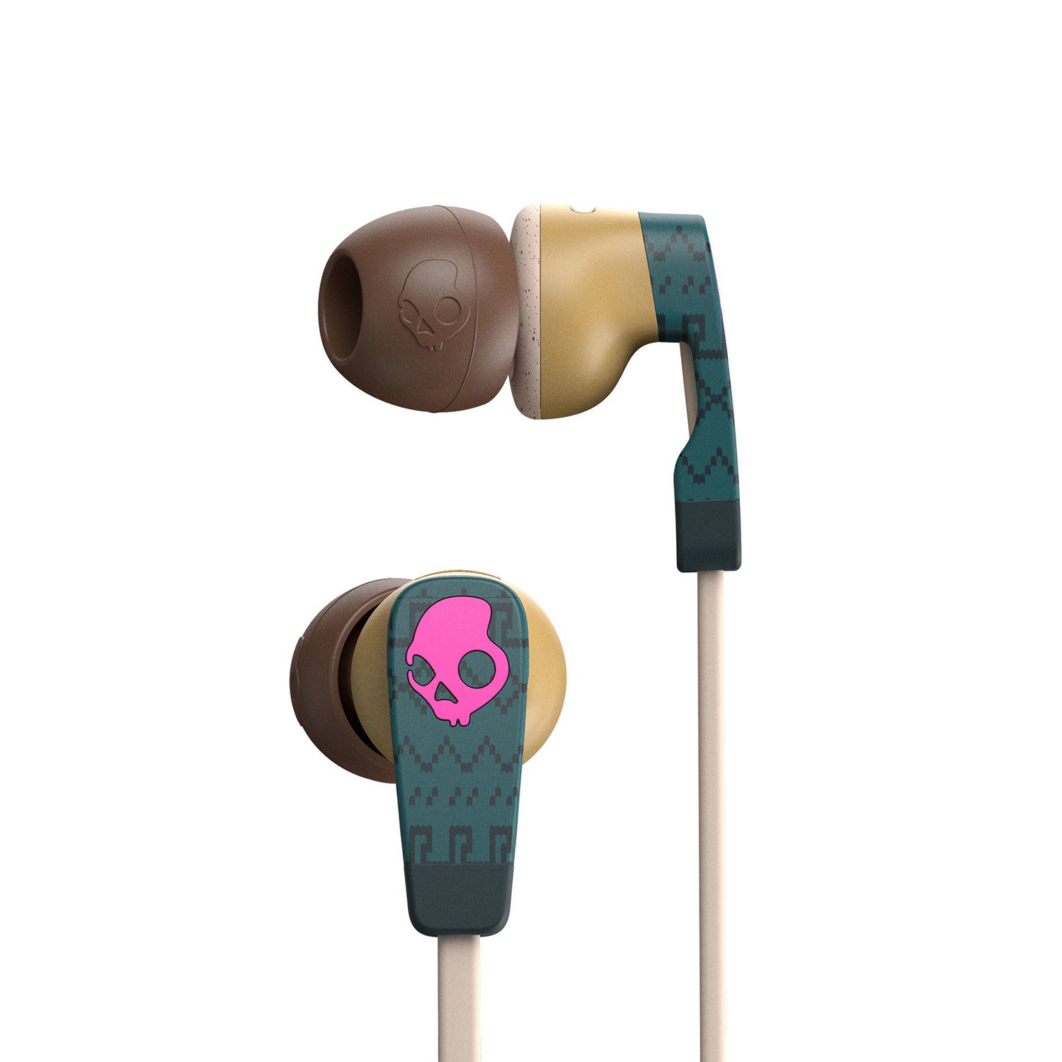 'Skullcandy S2SUJX 537 "Strum In-Ear Headphones with Mic 2 Pine/Mustard/Rosa
