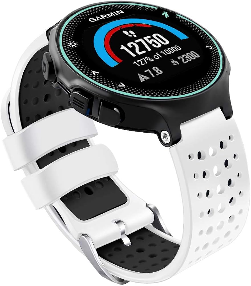 Oenfoto Correa Compatible Garmin Forerunner 235, Silicona Suave Correa de Pulsera Reloj Deportiva Correa de Reloj de Repuesto para Garmin Forerunner ...