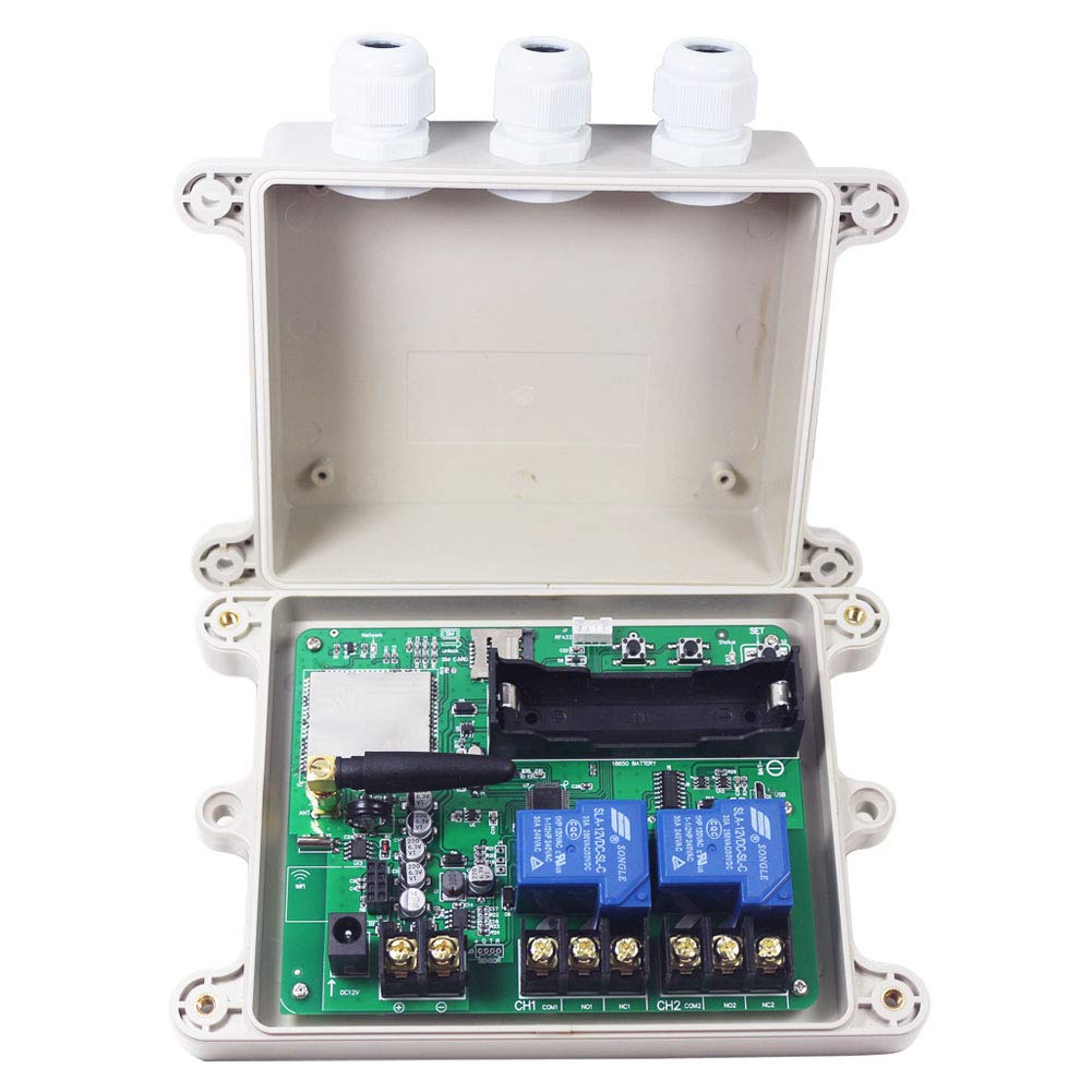 Photo 1 of KT-G3-A USA 4G GSM AUTO Relay Switch 12V Solenoid Remote Control Box Wireless Gate Opener 2CH Output HOG Trap Aircraft Pre-Heater System 30A Relay Contact(for AT&T and T-Mobile Volte 2022 New)