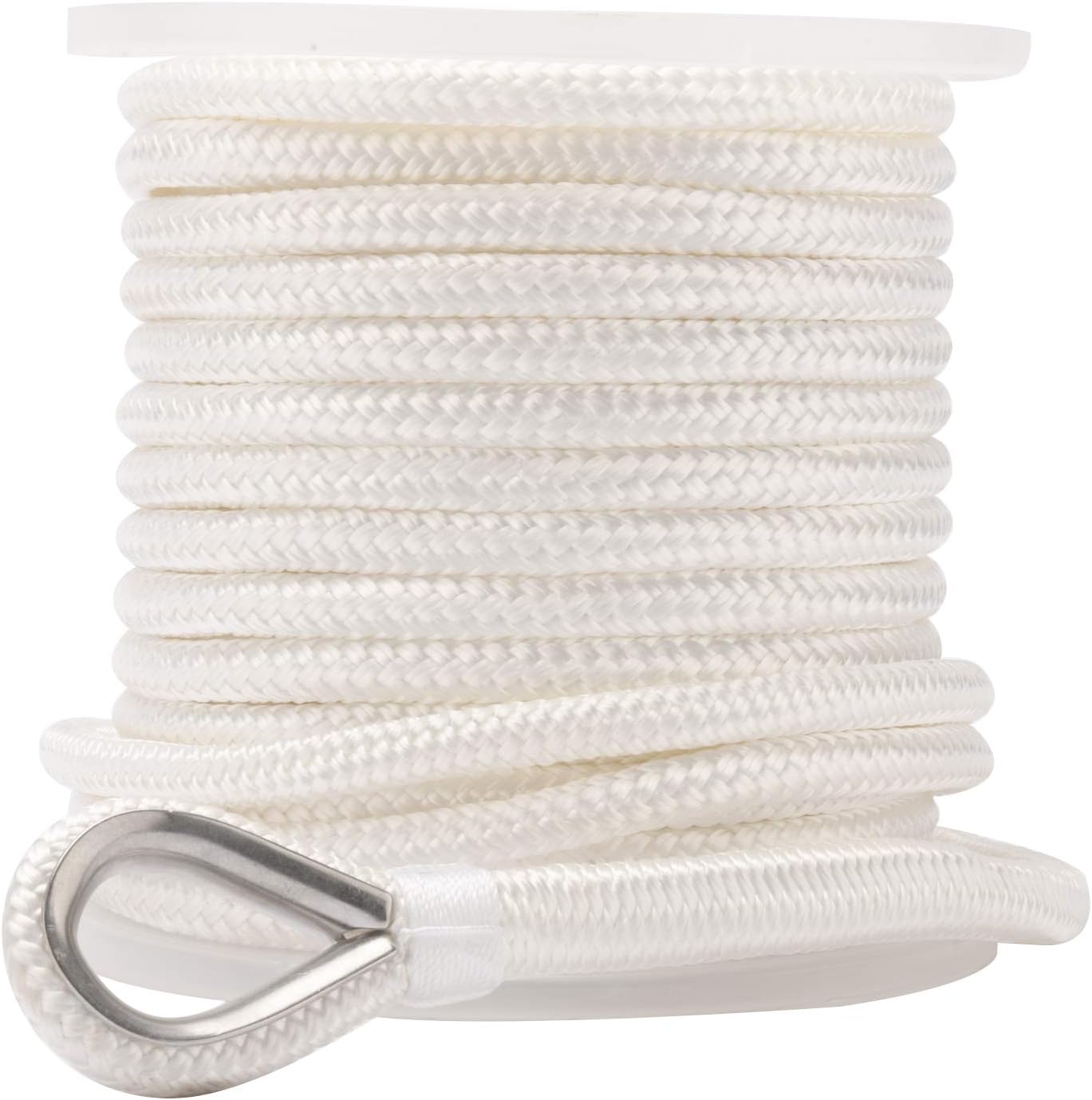 NovelBee 5/8 Inch X 300 Feet Double Braid Nylon Anchor Line with