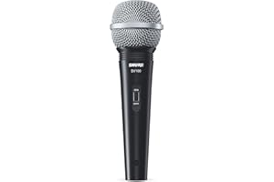 Shure SV100-WA Multipurpose Cardioid Dynamic Vocal Microphone with On/Off Switch, 15' XLR-to-1/4" Cable, Mic Clip and Zippere