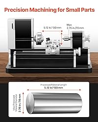 VEVOR Didactical Mini Metal Lathe Machine, 2.76 x