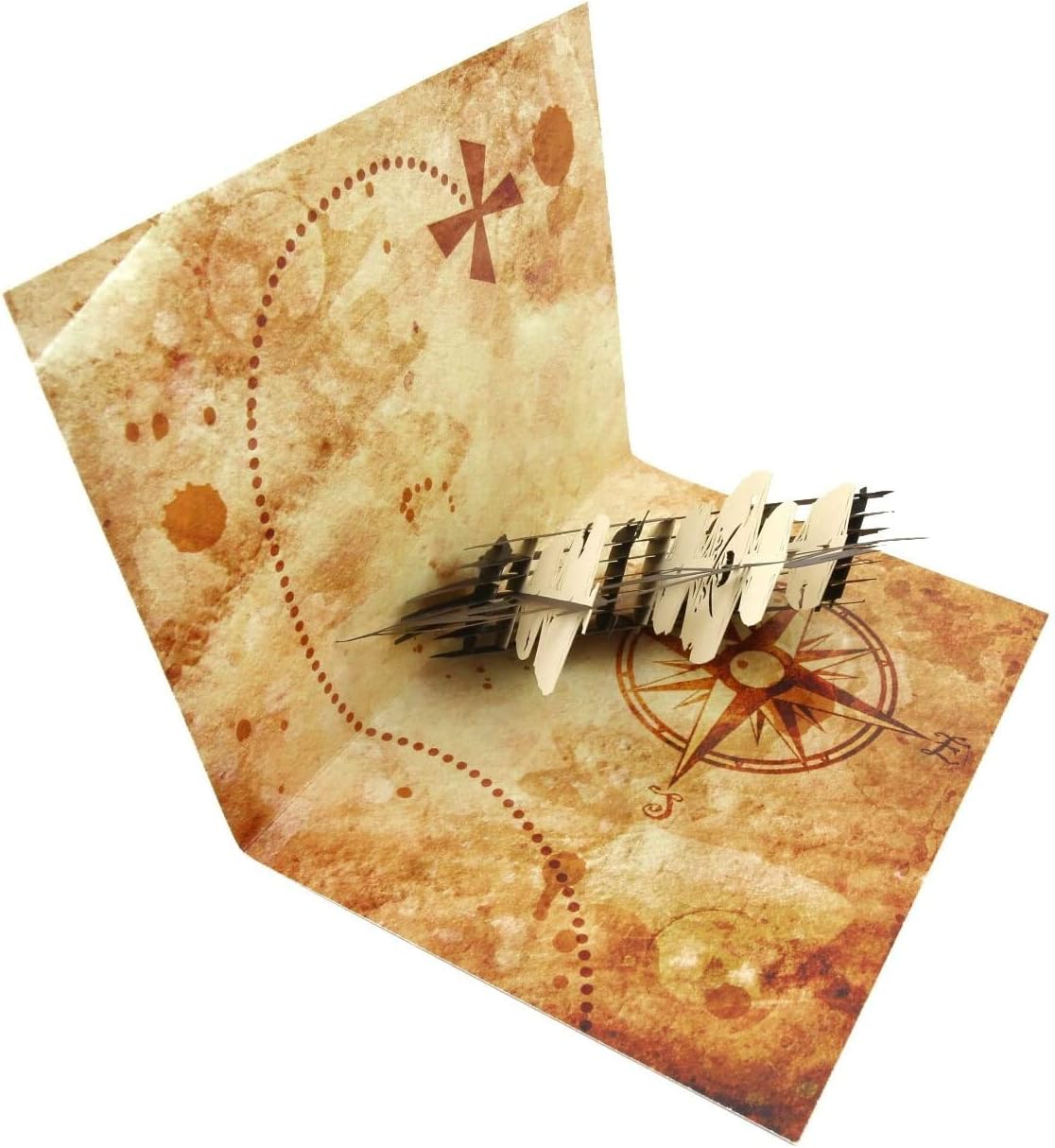 3d Pop Up Carte Pirate Joyeux Anniversaire Petit Fils Garcons Cartes De Vœux Keepsake Cartes De Voeux Papeterie Fetes Occasions Speciales Maison Et Jardin