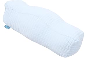 HYTROVE Elevated Leg Pillow for Varicose Veins Relief, Ergonomic Foot Support Cushion with Lake Blue Cover,