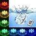 Szyoumy Submersible 10 LED Lights RGB Multicolor Waterproof Wedding Party Vase with 24 Keys Remote Controle Lamp (Package 1 pcs 10 led Light)