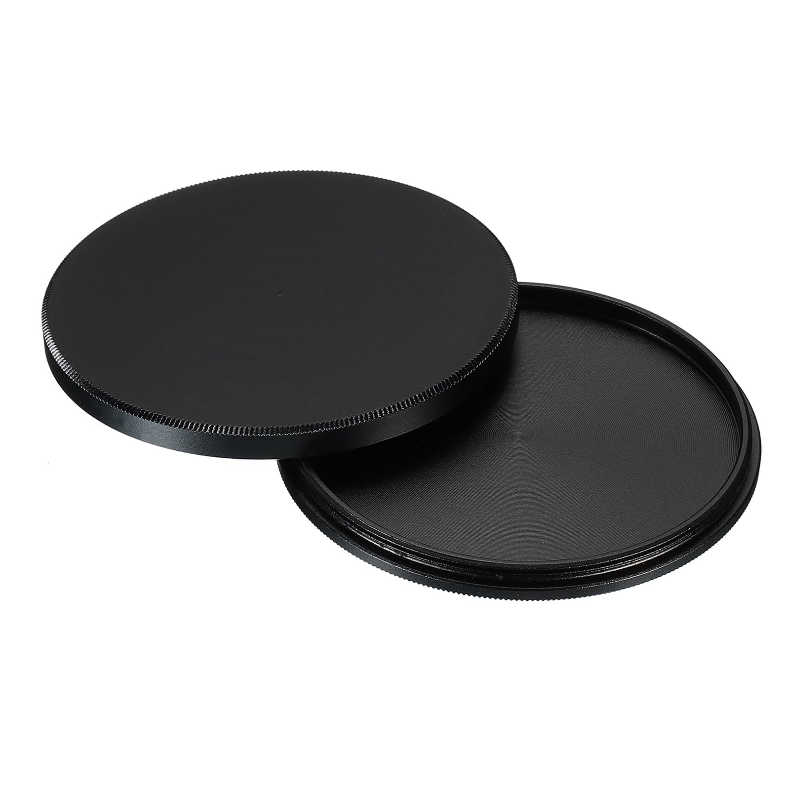 PATIKIL 55mm Lens Cap, Black Aluminum Alloy, Polarizer & Neutral Density Filter Stack Cap, Minimalist Design