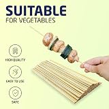 1ABOVE 150 Pcs Bamboo Skewers 10 inch Natural Eco-Friendly BBQ view 4