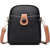 Mudono Small Crossbody Bag for Women Genuine Leather Cell Phone Purse Lightweight Shoulder Bag Vintage Daily Wallet Bag