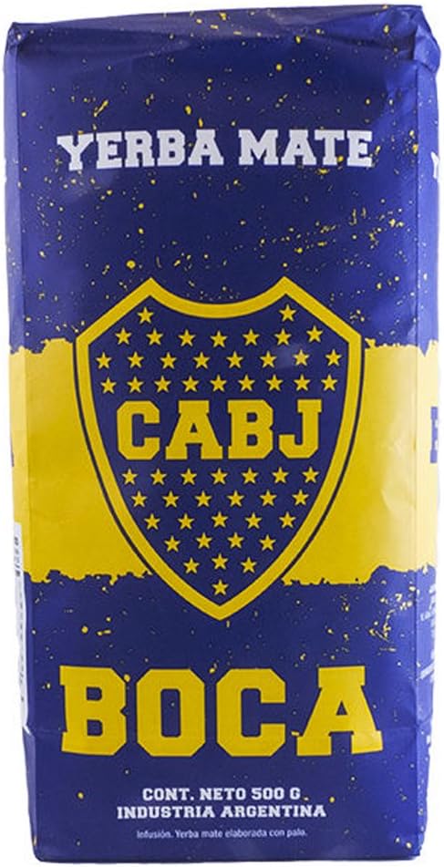 Yerba Mate con Palo Cachamate 500gr Argentina Boca Juniors Loose Leaf Tea 1.1 lb