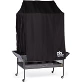 Prevue Pet Products Large Playtop Bird Cage Cover - Black, Size Large | Good Night Playtop Cage Cover, Tailored Fit, Blocks Light, Bird Accessories, Breathable Nylon Fabric