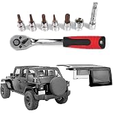 JeCar Socket Wrench Kit Hardtop and Door Removal Torx Set Compatible with Jeep Wrangler 1997-2023 TJ JK JL and Unlimited Sport Sahara Rubicon X