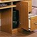 Sauder Orchard Hills Computer Desk with Hutch, Carolina Oak finish, L: 58.74
