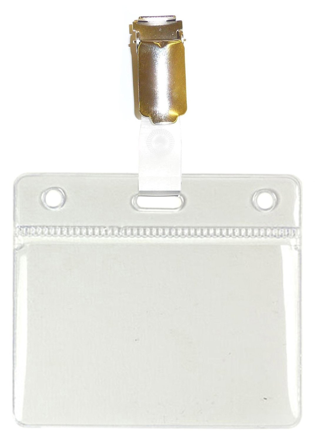 Customcard ltd® Office Name Badges Pocket Landscape with Badge Clips (Pack of 100)
