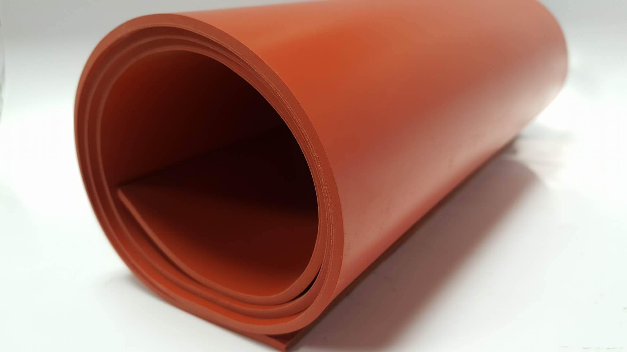 .062" 1/16" Silicone Rubber Strips 60A Medium Hardness