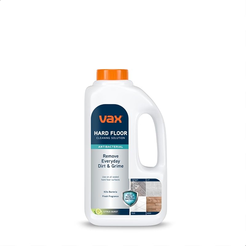 Vax 1L Hard Floor Cleaning Solution Citrus Burst Removes 99.9% Bacteria