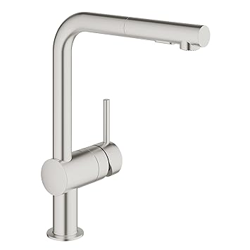 Grohe 30300dc0 Minta Pull Out Kitchen Faucet Super Steel Amazon