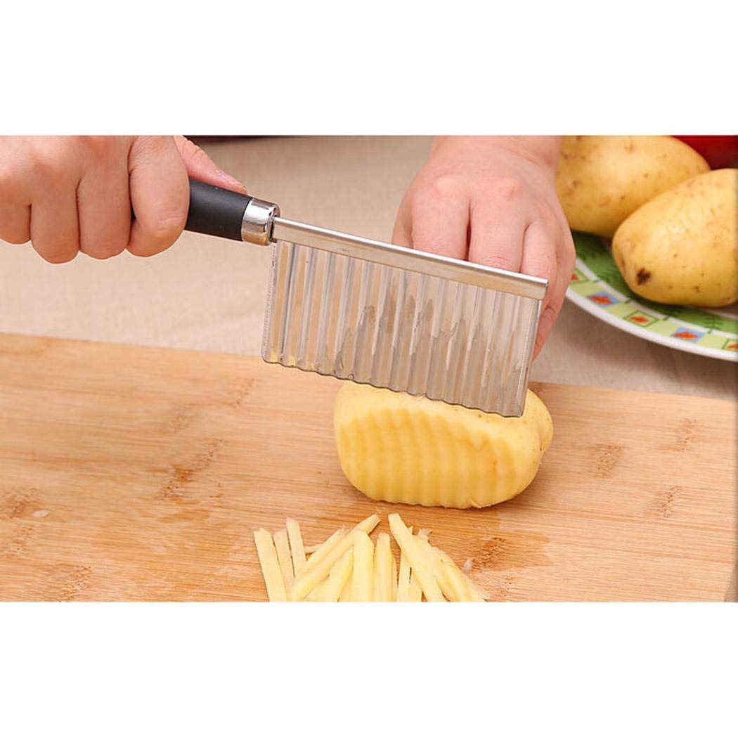 Yerflew New Potato Fold Cutter Kitchen Accessories Vegetable Cutting Knives Slicer Fruit & Vegetable Tools