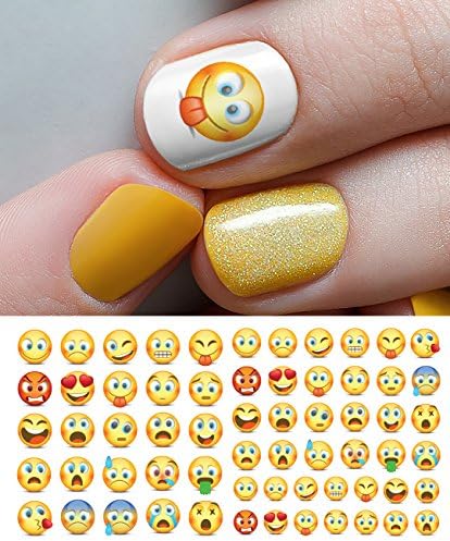 Emoji Nail Art Waterslide Decals - Salon Quality!