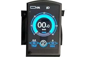 NULKOMMA Key-DISP KD986 Ebike Display LCD TFT Display Meter 36V 48V Speed for Electric Bike Computer Waterproof Electric Bicycle Display Meter Conversion Kit for Electric Scooter E-Bike Modification